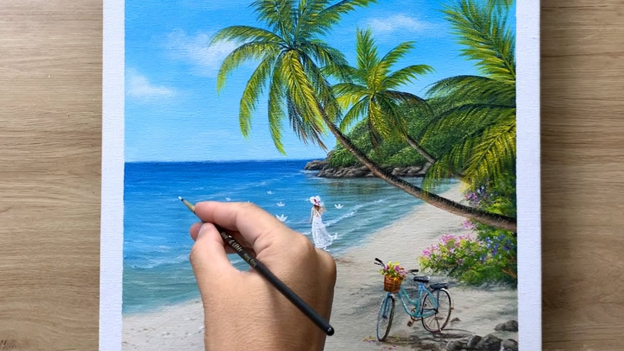 Daily Art #005 / Acrylic / Sea of Memories Acrylic Painting