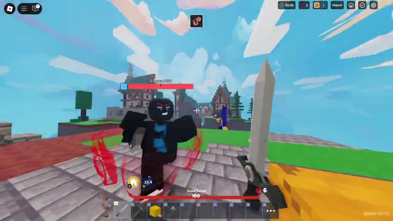 I Tried Using Ragnar In Ranked... (Roblox Bedwars)