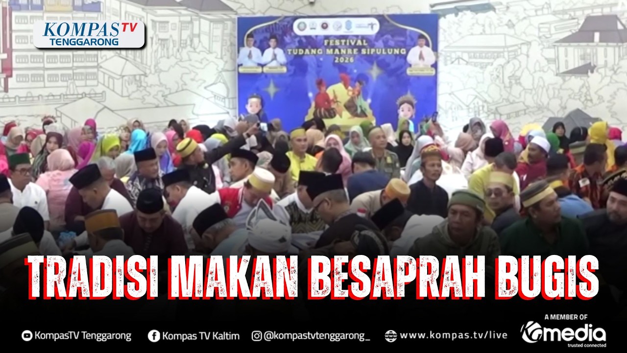 Tudang Manre Sipulung, Tradisi Makan Besaprah Masyarakat Bugis