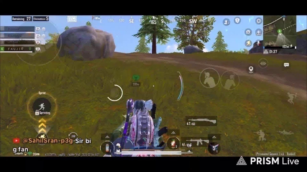 Live streaming of Fauji Yt gaming