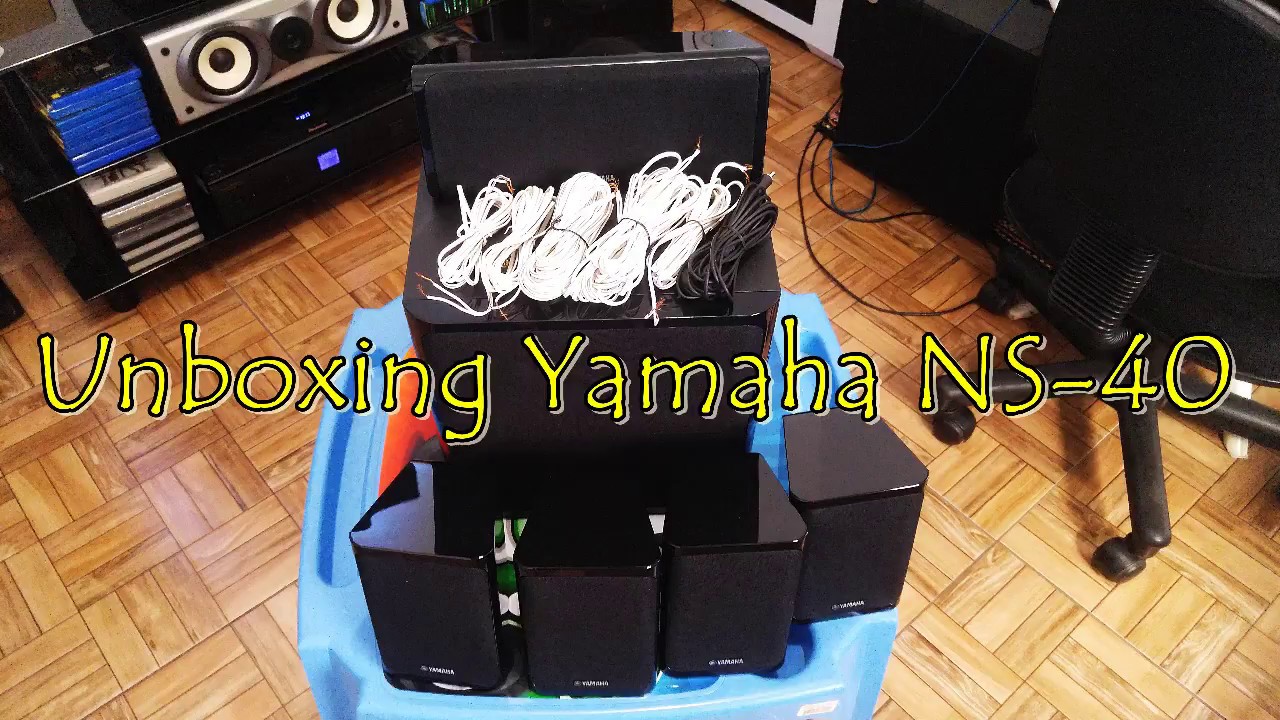 Umboxing caixas Yamaha NS-P40