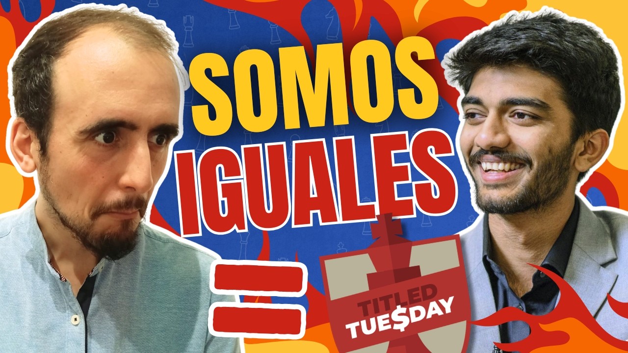 ¡EL GM ÀLVAR ALONSO se CONVIERTE en GUKESH! VUELTA al TITLED TUESDAY JUGANDO como el CAMPEÓN MUNDIAL