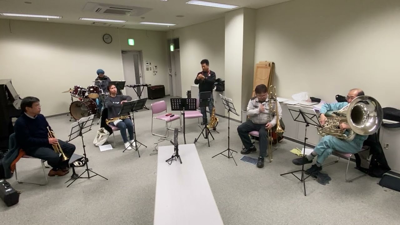 今日の練習🎵767     The First Step    Three Fork Songs    時の翼　勝北吹奏楽団