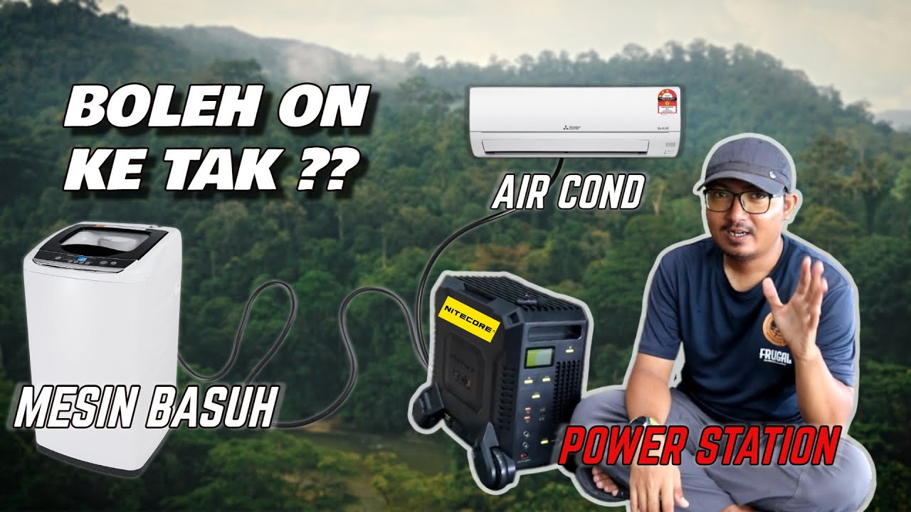 Boleh Ke POWER STATION On Aircond & Mesin Basuh ❓ | NITECORE NES 2000 | Malaysia Review