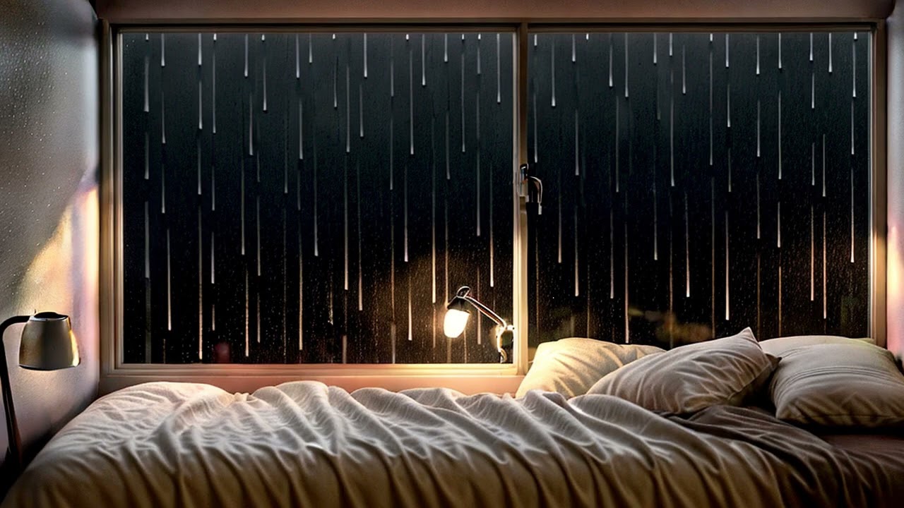 Midnight Window Rain 🌙 3 Hours | Quiet After Midnight