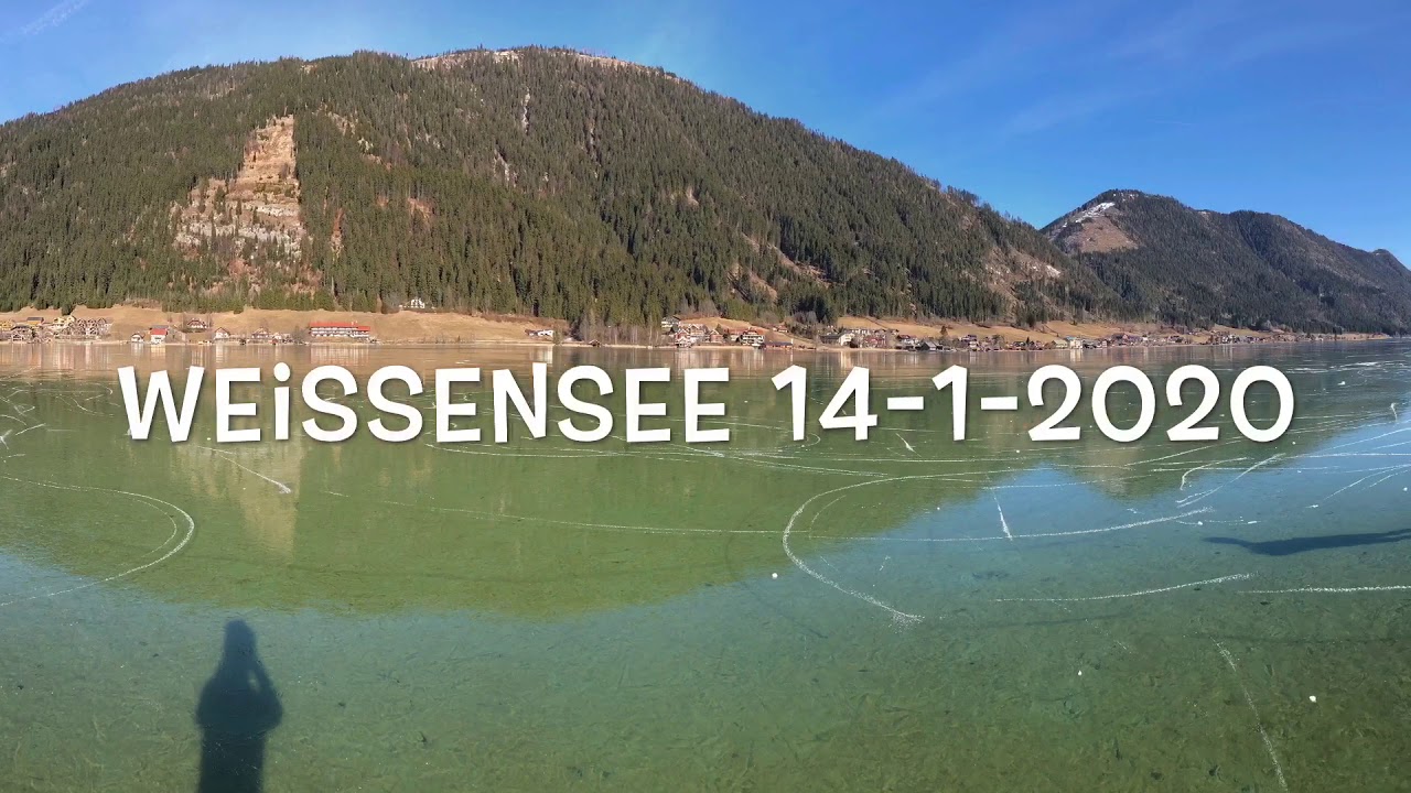 Weissensee 2020 spiegelglad ijs