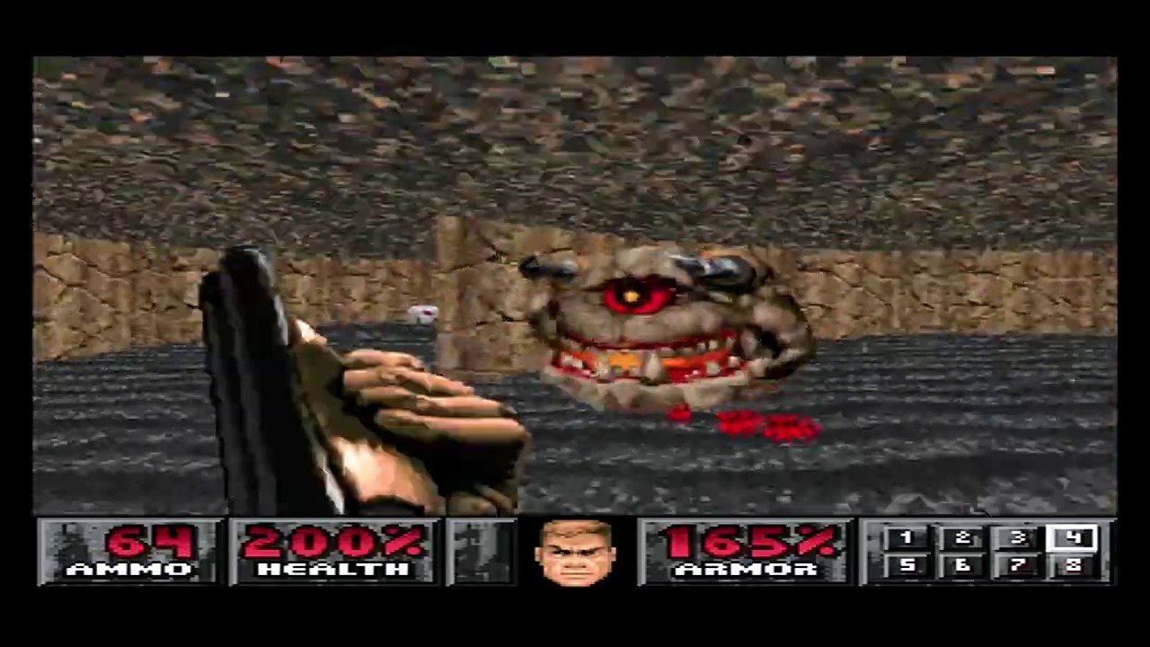 Doom (PS1) MAP 30: Threshold of Pain (100%)