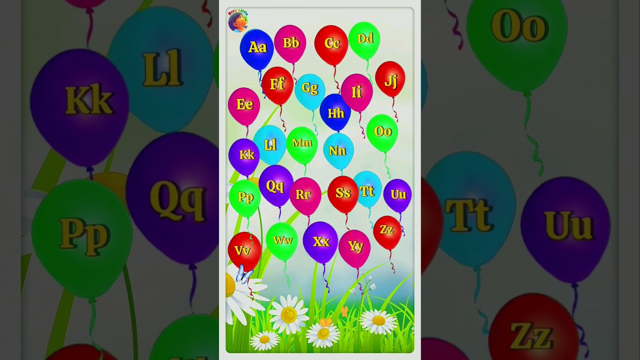 Abc balloons song || small abc song |learn small and capital alphabets |staylittle channel