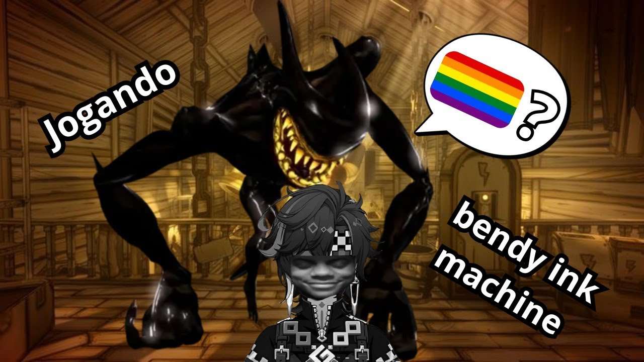 Me molhando nas tintas gulosas de bendy - jogando bendy in the ink manchine