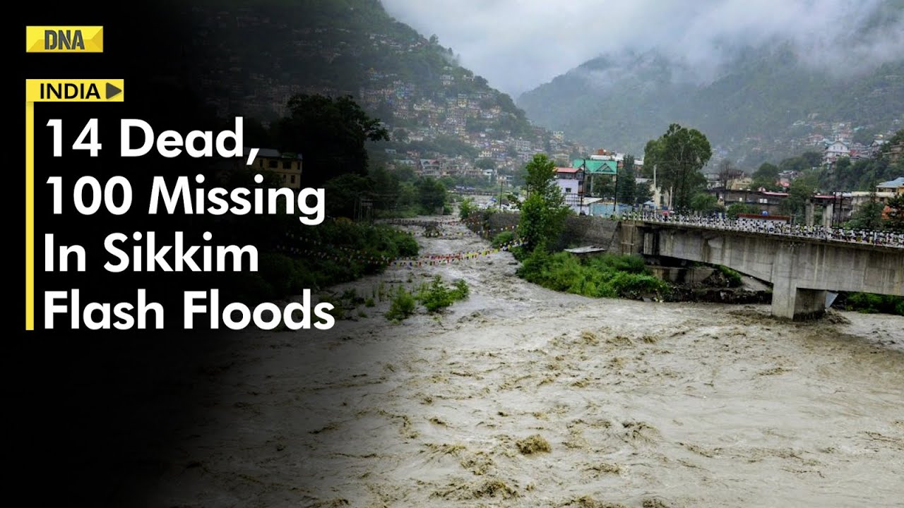 Sikkim Flash Flood: 14 dead, 102 missing, 20,000 Affected; Rescue Operations Underway, PM Calls CM