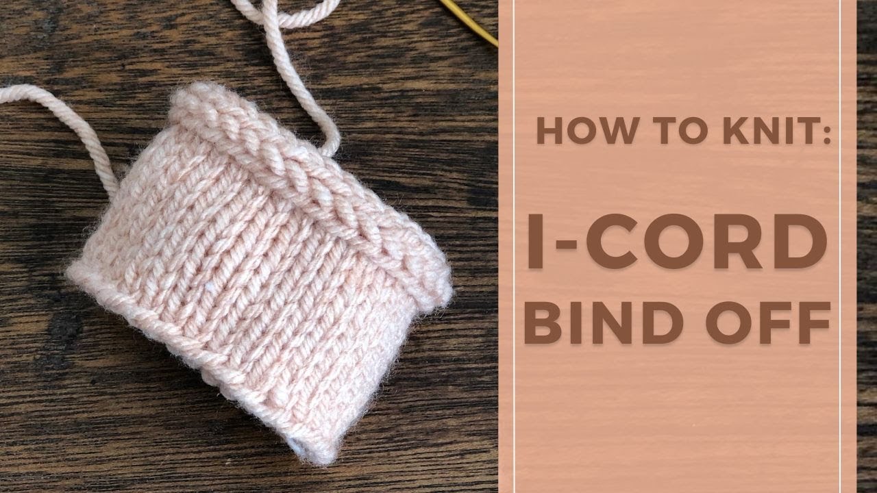 Закрытие петель I-cord | Вязание по диагонали, по кругу + прививка