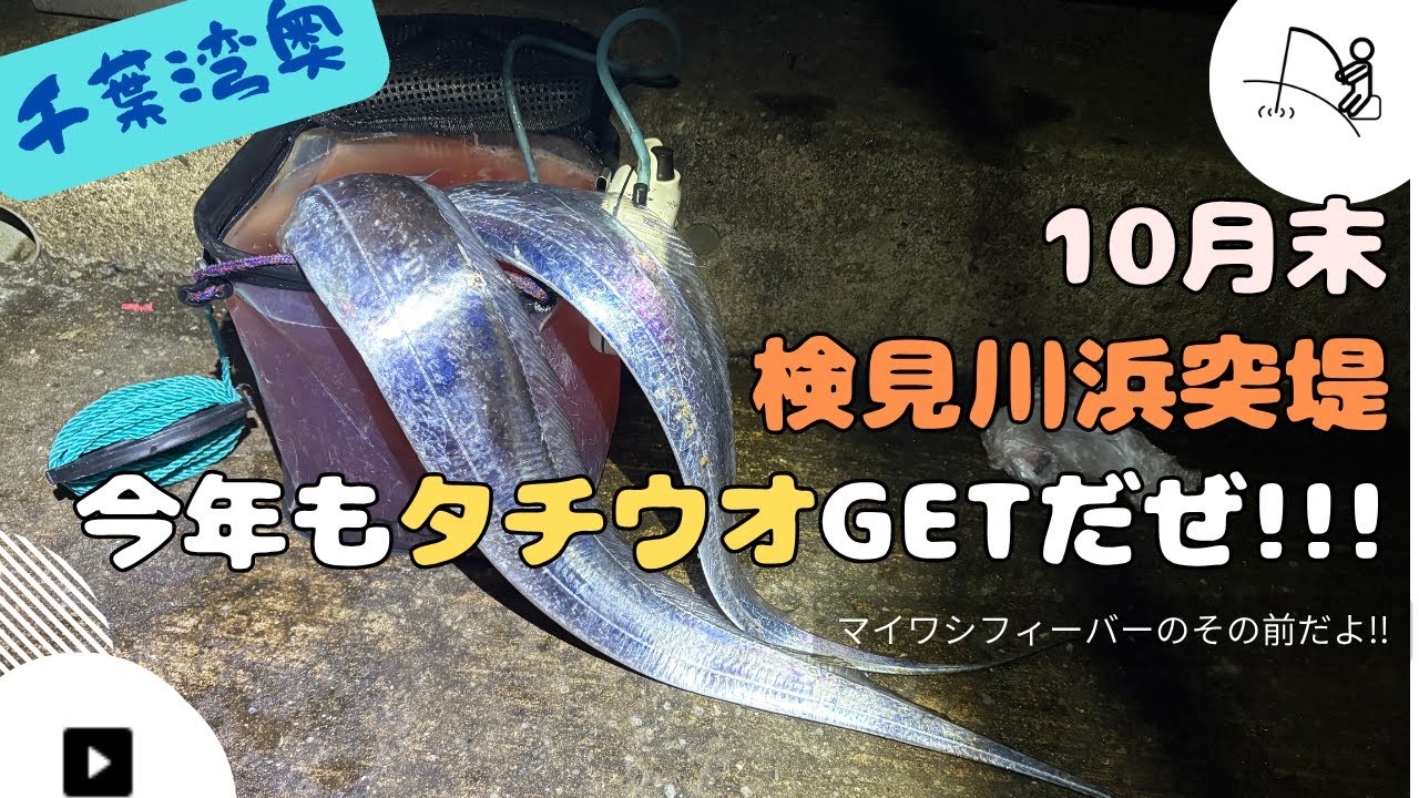 今年もタチウオGETだぜ!!! -検見川浜突堤- 【2025年10月末】