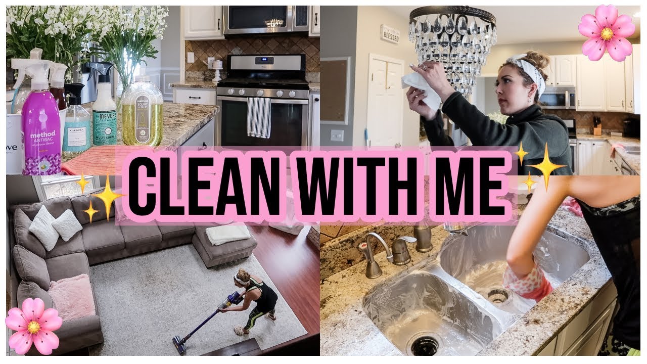 CLEAN WITH ME 2019! EXTREME SPRING CLEANING MOTIVATION + CHECKLIST! KITCHEN DEEP CLEAN | Brianna K