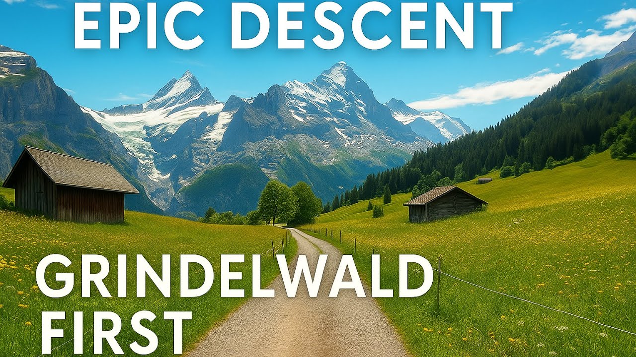 Relaxing Bike Descent from Grindelwald First 🚵🇨🇭 | 4K Swiss Alps Nature Ride