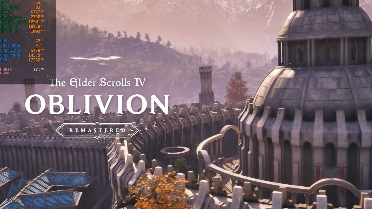 The Elder Scrolls IV Oblivion Remastered｜Gameplay on RTX 4090 and I9 14900K｜4K Maximum Settings