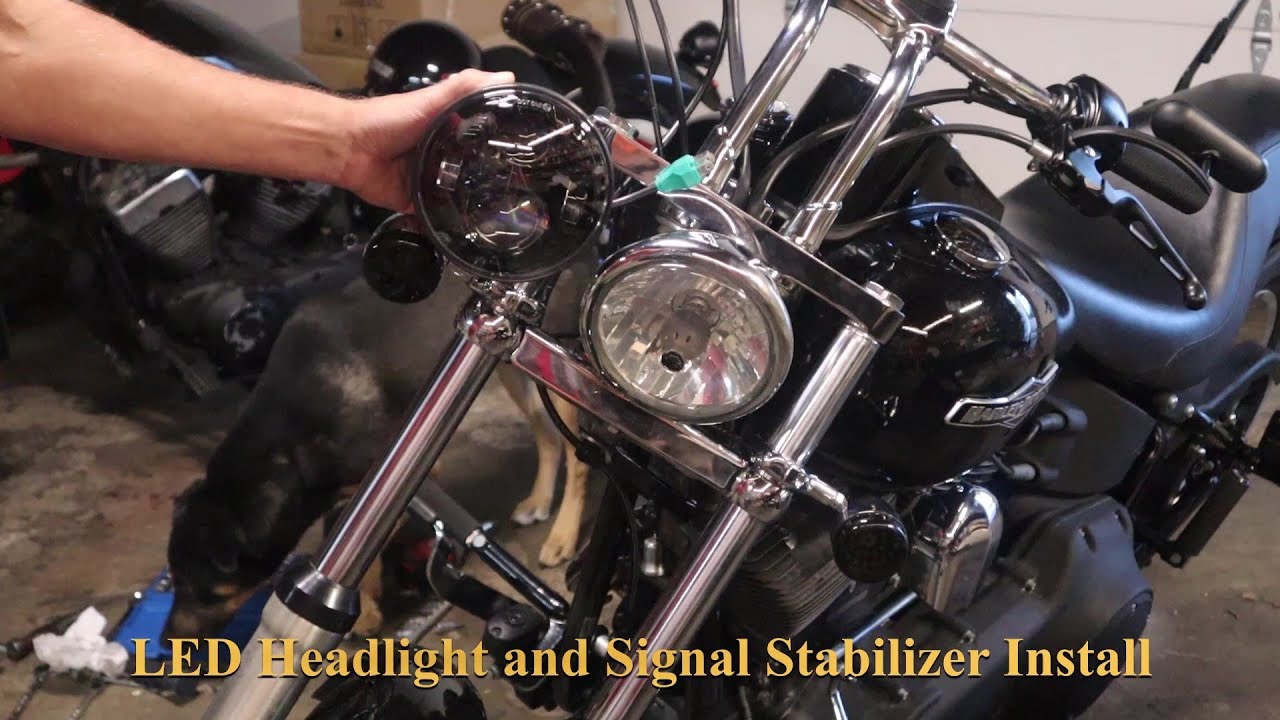2008 Harley Davidson Night Train Headlight and Signal Stabilizer install