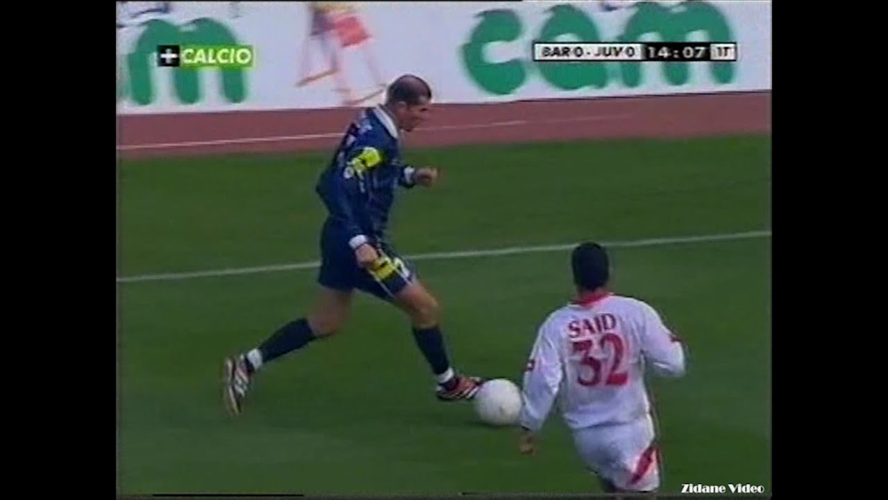 Zidane vs Bari (2000-01 Serie A 19R) Better Quality + Italian Commentary