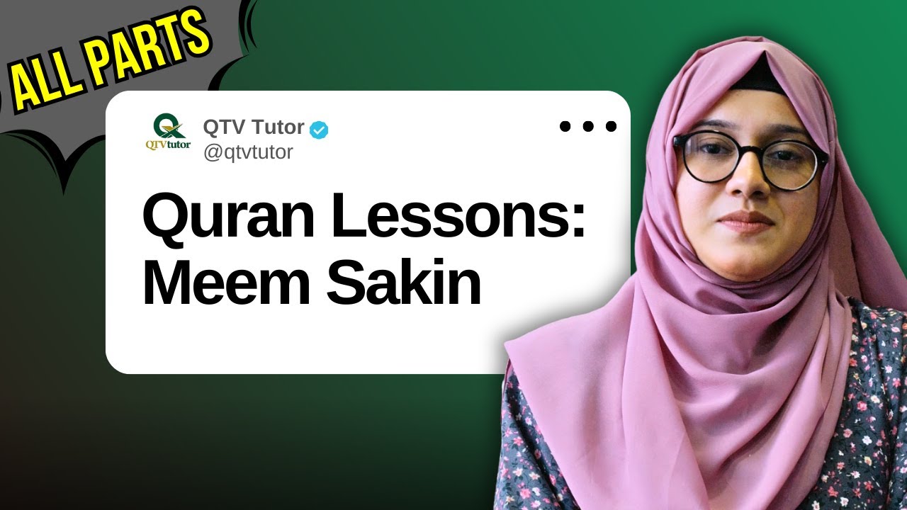 Rules of Meem Sakin  with Examples| Quran Lessons Urdu/Hindi