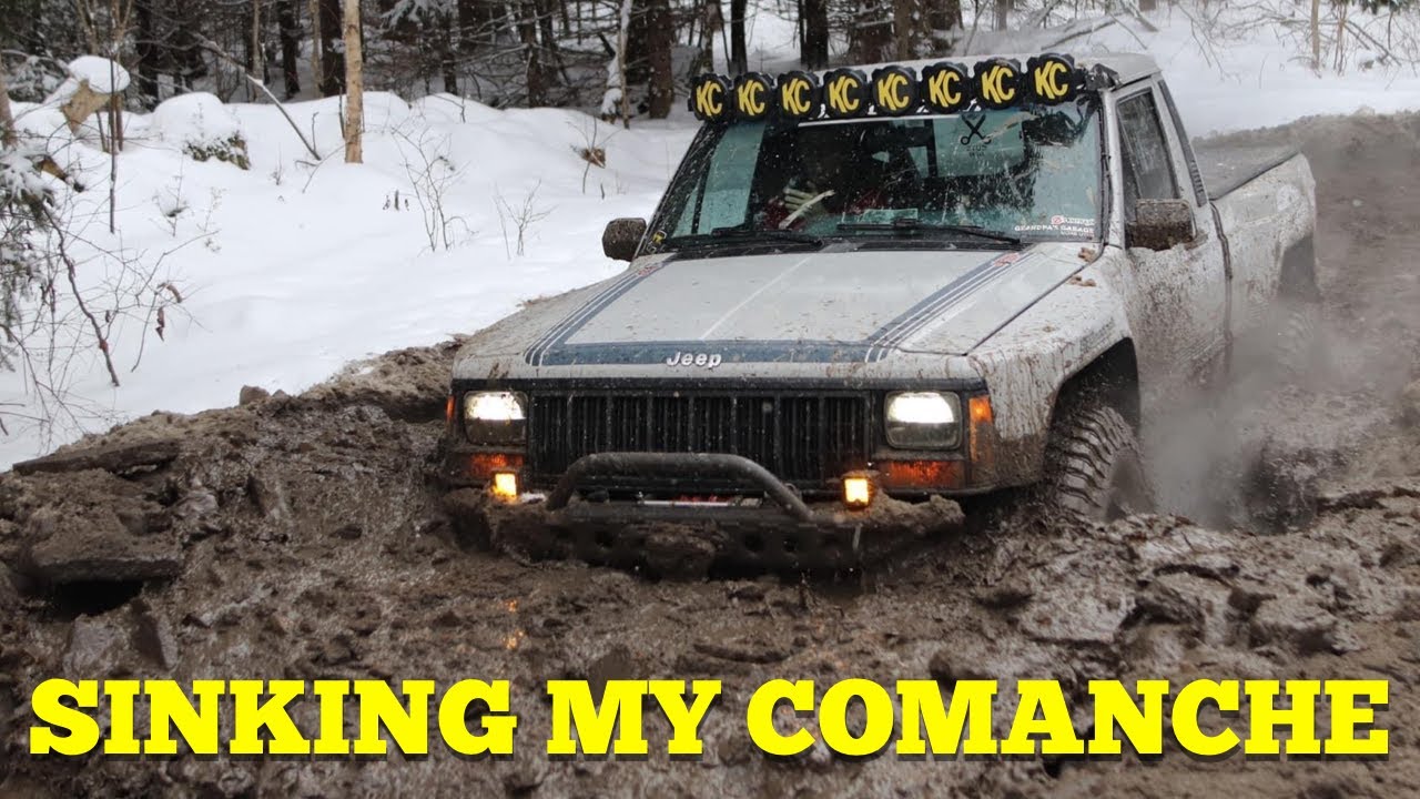 Зимние прогулки по Мичигану на моем Jeep Comanche!