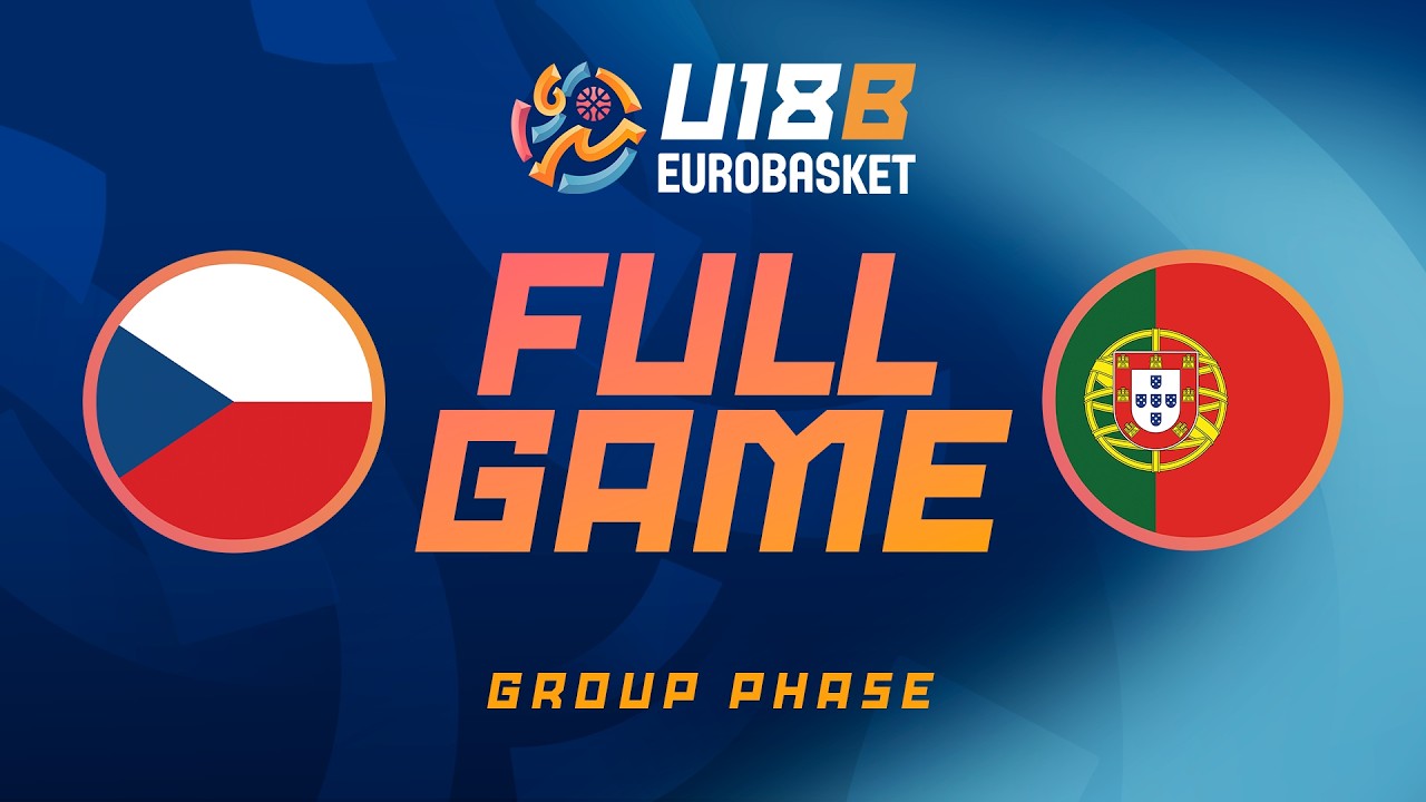 LIVE - Czechia v Portugal | FIBA U18 EuroBasket 2026 Division B | Group Phase