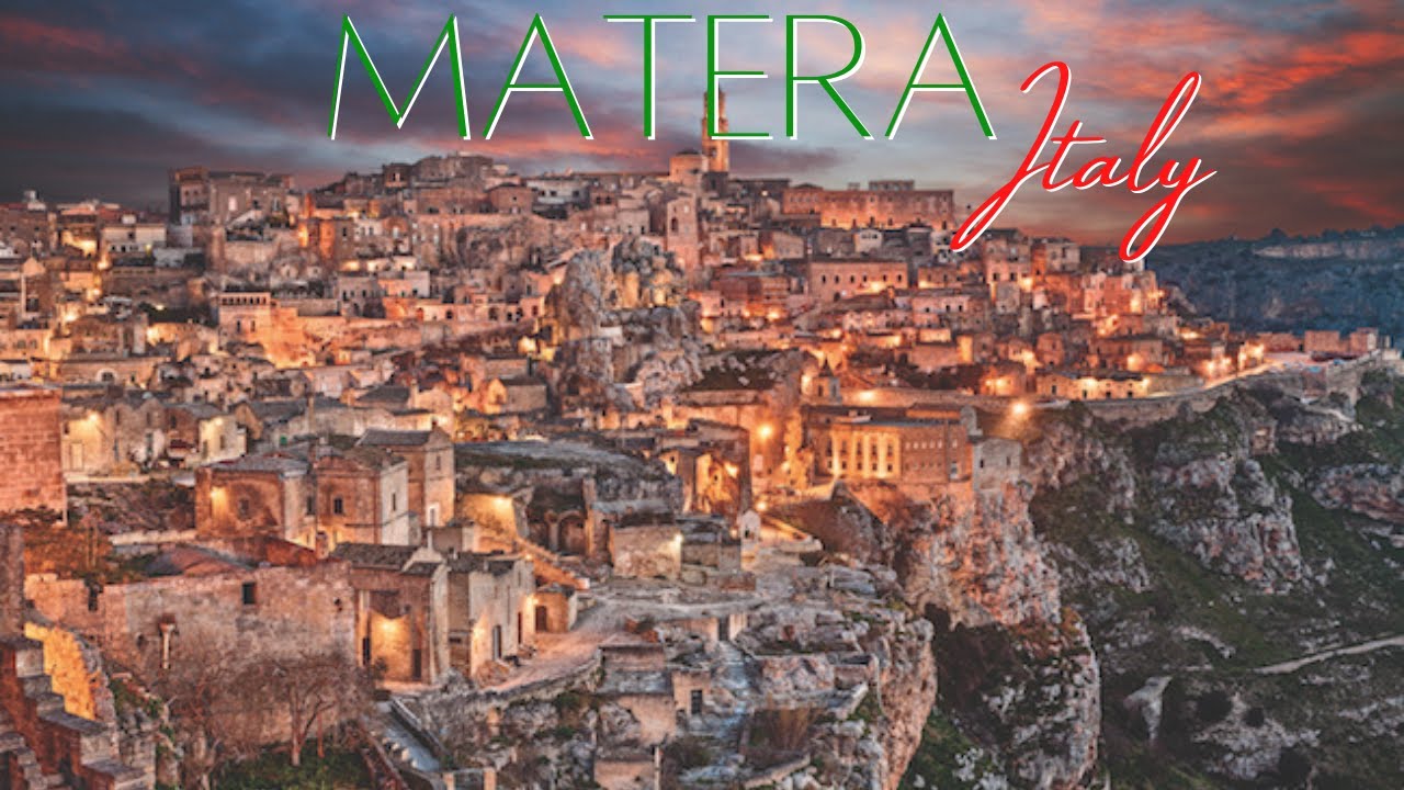 Matera Italy, Beautiful 4k Video, Drone & Walking Tour of (Matera Basilicata)