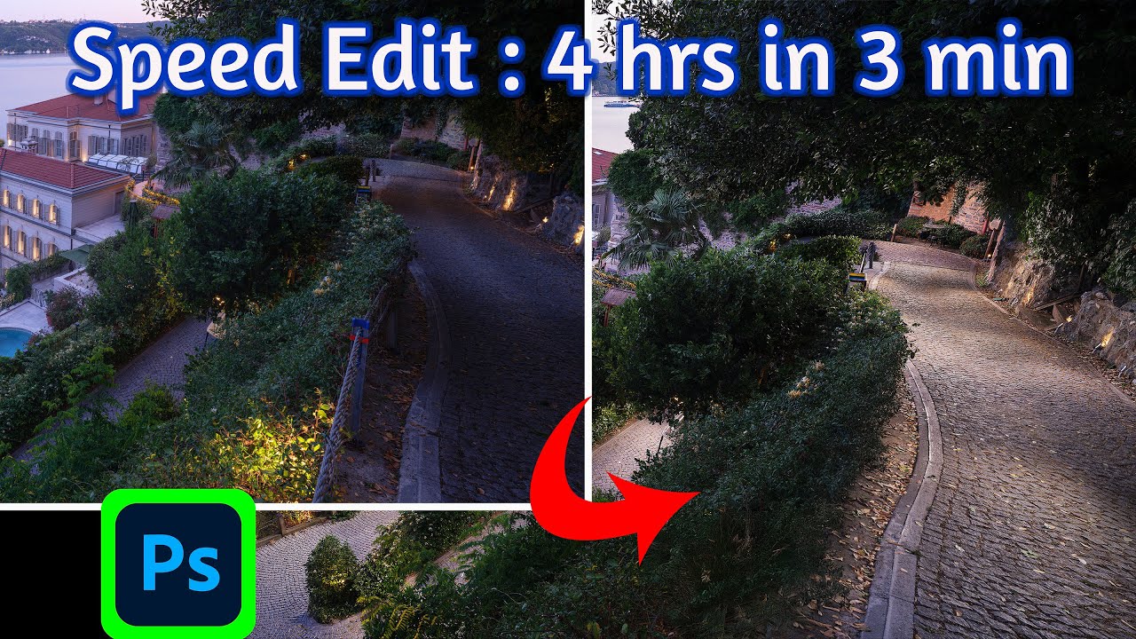 Pro Architecture Retouching: 4 Hours Compressed to 3 Minutes
