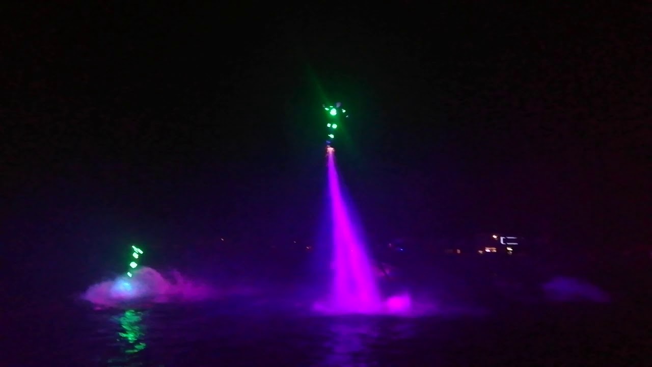 Kermis Tilburg 2019. Afsluiting met laser en vuurwerkshow
