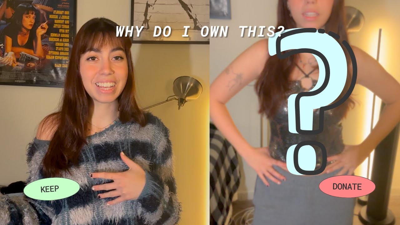 Spring Cleaning My Closet 🌸🧺🫧💭 Trying On Old Clothes & Decluttering