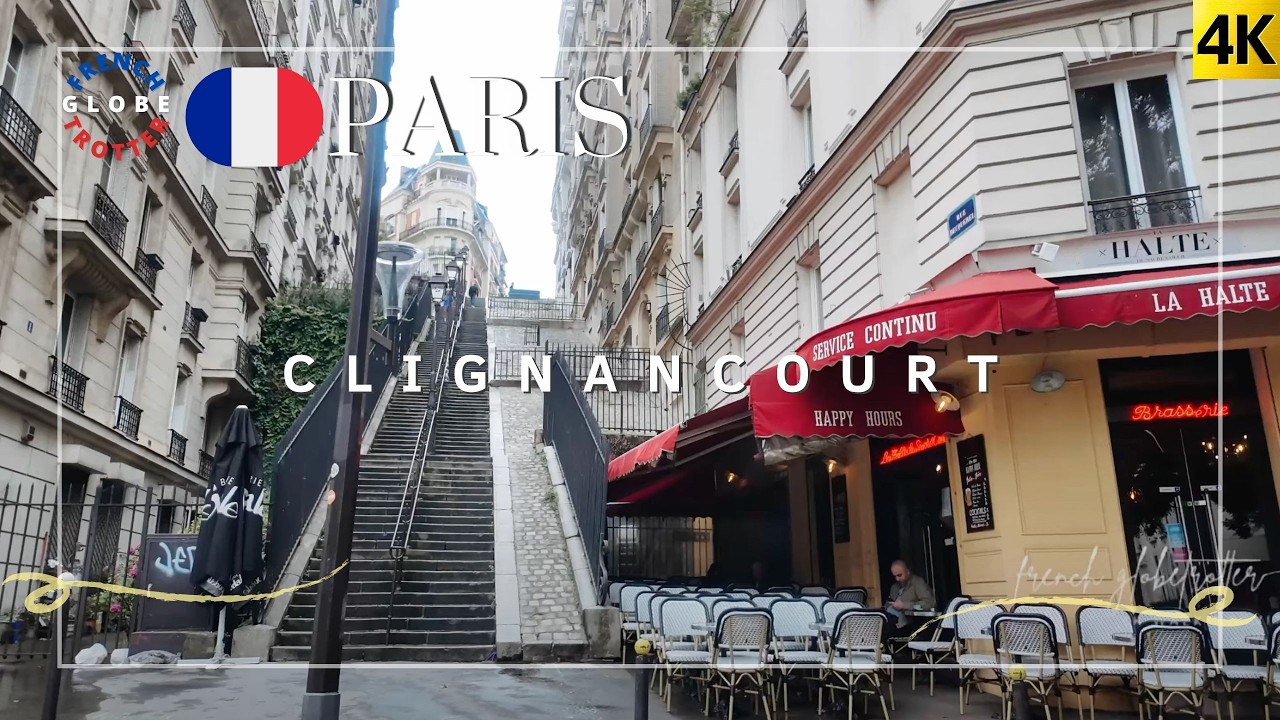 Paris 18th Arrondissement Clignancourt Walk 🇫🇷 Rue Marguerite de Rochechouart➜ Rue Custine 4K Tour
