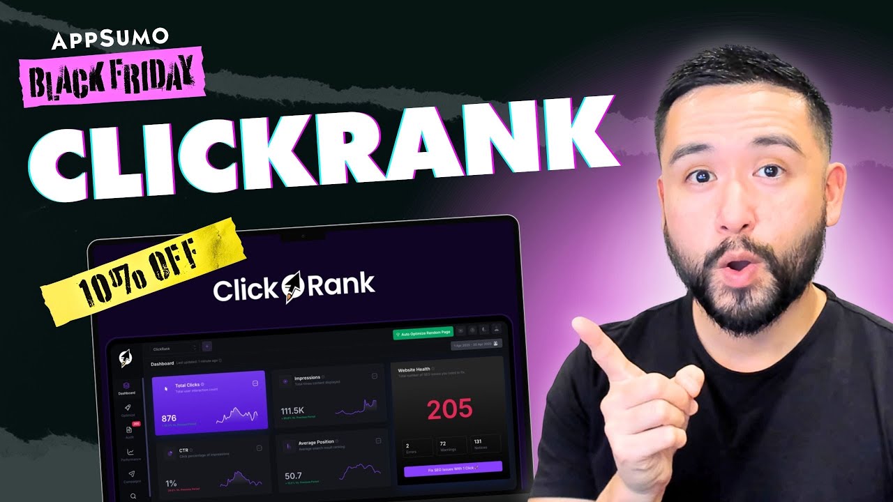 SEO-рейтинг в один клик? Обзор ClickRank (AppSumo Black Friday)