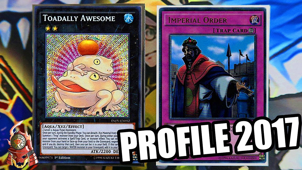 *YUGIOH* 60 CARD PALEOZOIC FROG DECK PROFILE! IMPERIAL ORDER! NEW MARCH 31st 2017 BANLIST FT. SLIM!!