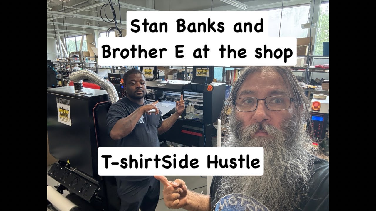 Hanging out printing with Stan Banks