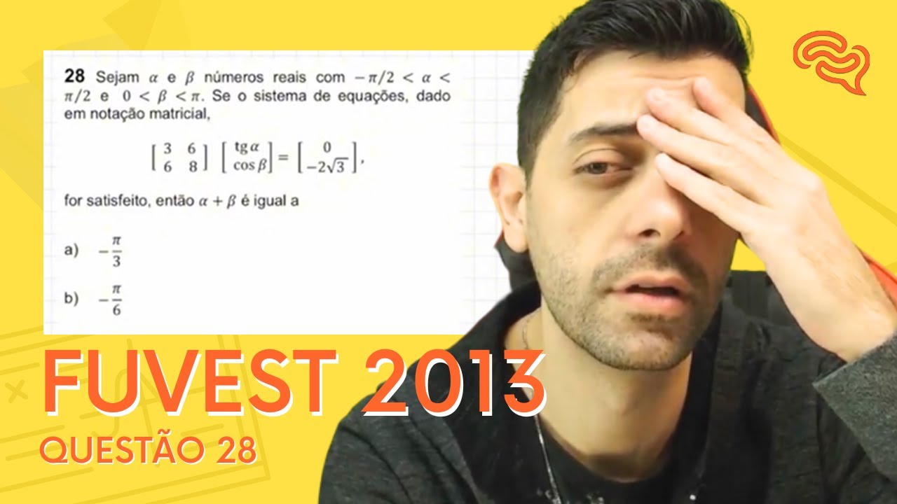FUVEST 2013 - Q28 - Sejam a e b números reais com