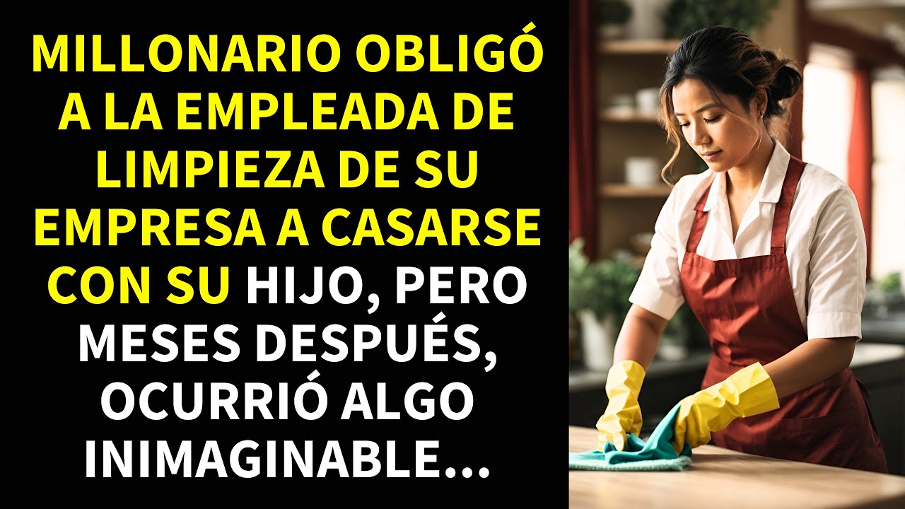 MILLONARIO OBLIGÓ A LA EMPLEADA DE LIMPIEZA DE SU EMPRESA A CASARSE CON SU HIJO, PERO MESES DESPUÉS
