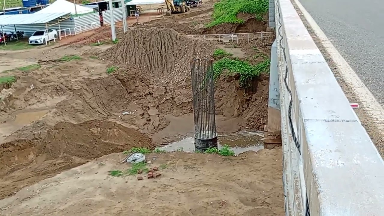 Evolução dos trabalhos de alagamento da ponte do Rio Piancó em Piancó, Paraíba, Brasil. 18.3.2026.