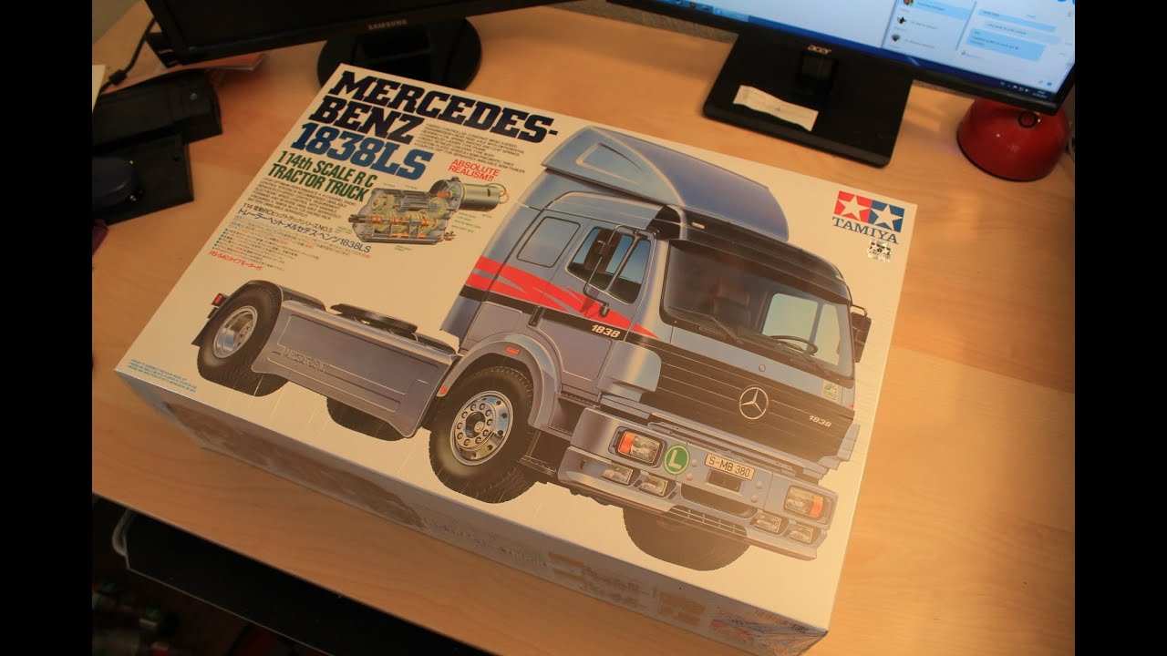 Tamiya Mercedes Benz 1838LS Unboxing deutsch