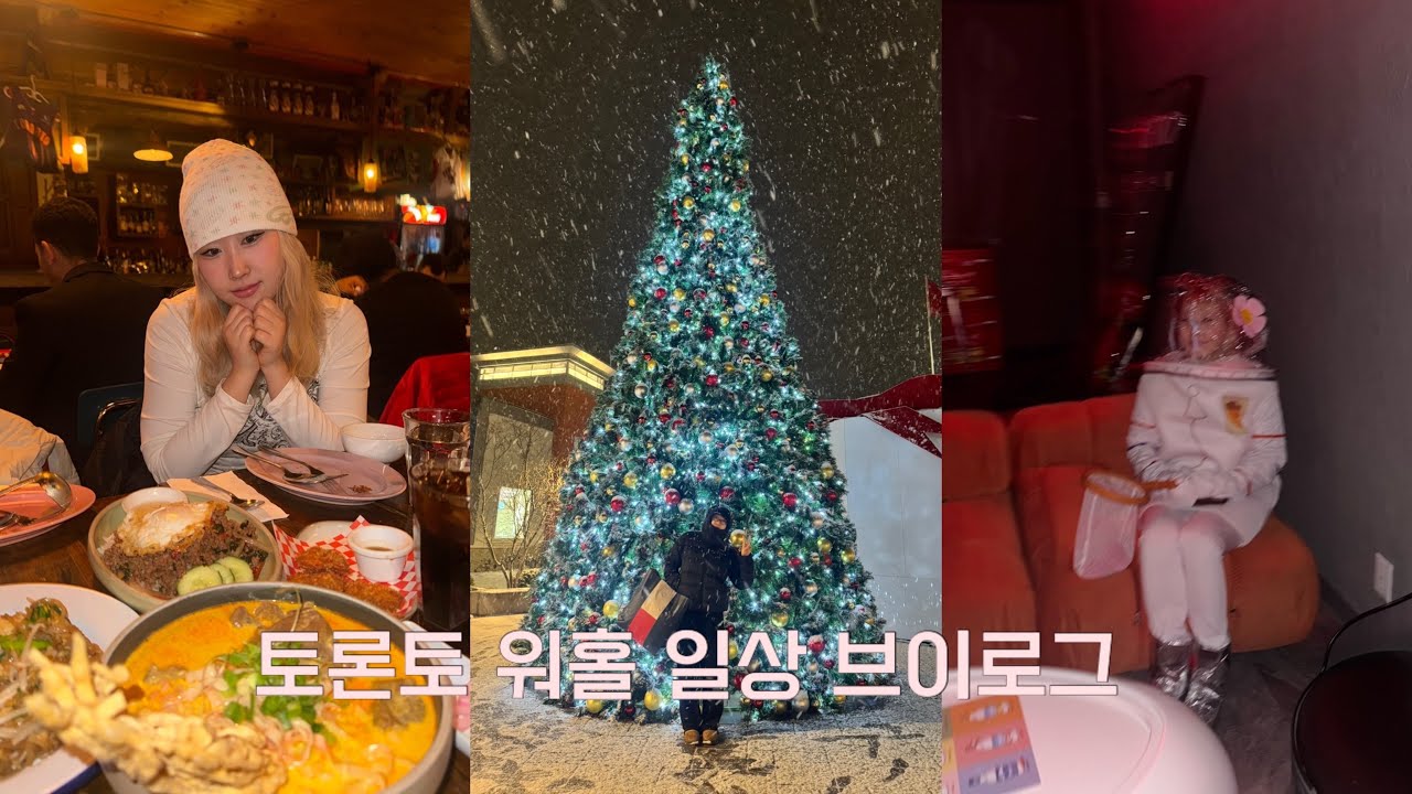 vlog 캐나다 워홀 일상 브이로그 • 할로윈 파티 • 연말 쇼핑 • 토론토 맛집