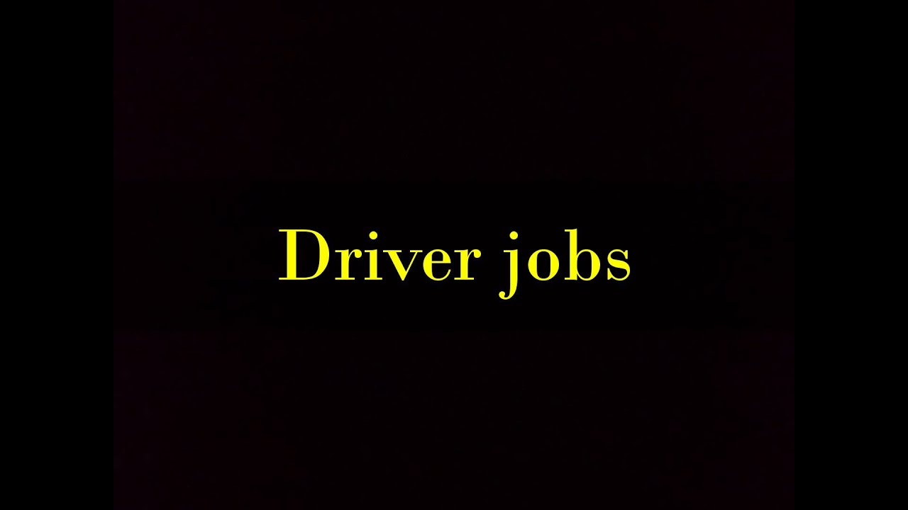 Driver jobs in Houston
