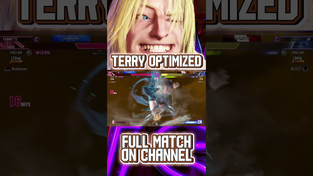 Terry OPTIMIZED Level 3 Combo 💥 MAX DAMAGE | SF6 Shorts