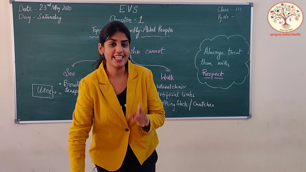 CLASS-3|| EVS ||DIFFERENTLY ABLED PEOPLE  ||GURUKULAM ONLINE CLASS