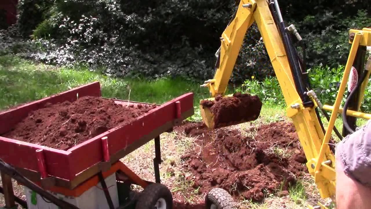 electric backhoe trenching for water lines