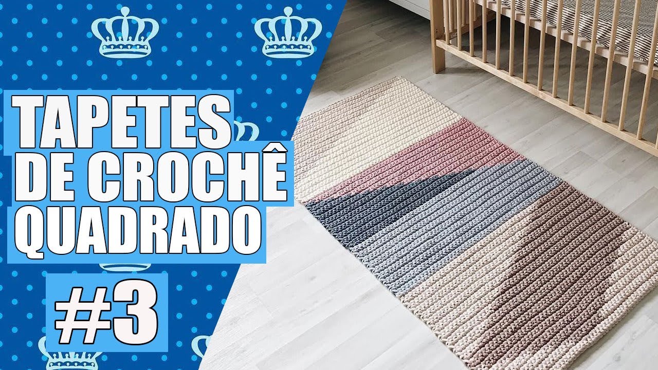 TAPETE DE CROCHE QUADRADO #3