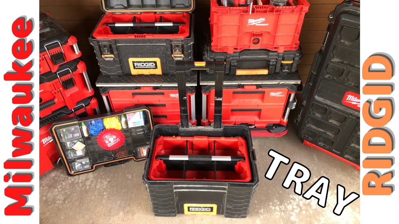TEST ! PACKOUT TRAY / Toolbox RIDGID / Milwaukee Tools M12 setup