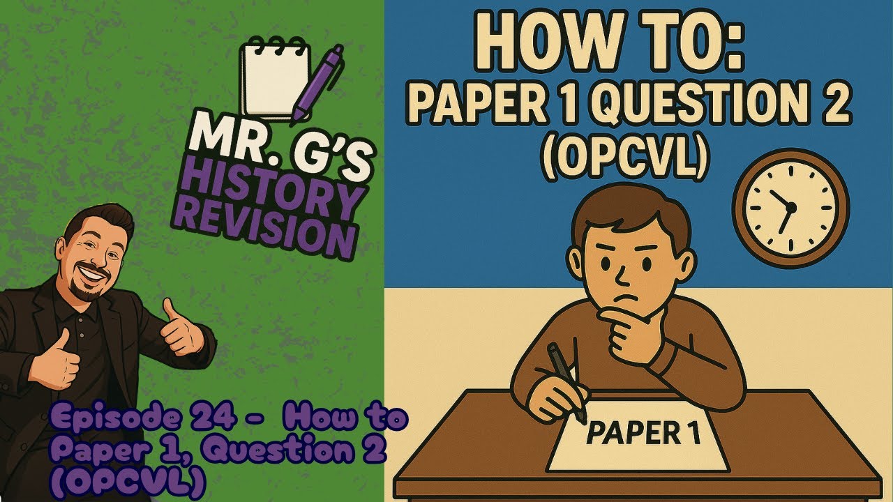Paper 1 | How to Paper 1, Question 2 (OPCVL) | IB History Revision Series: Episode 24