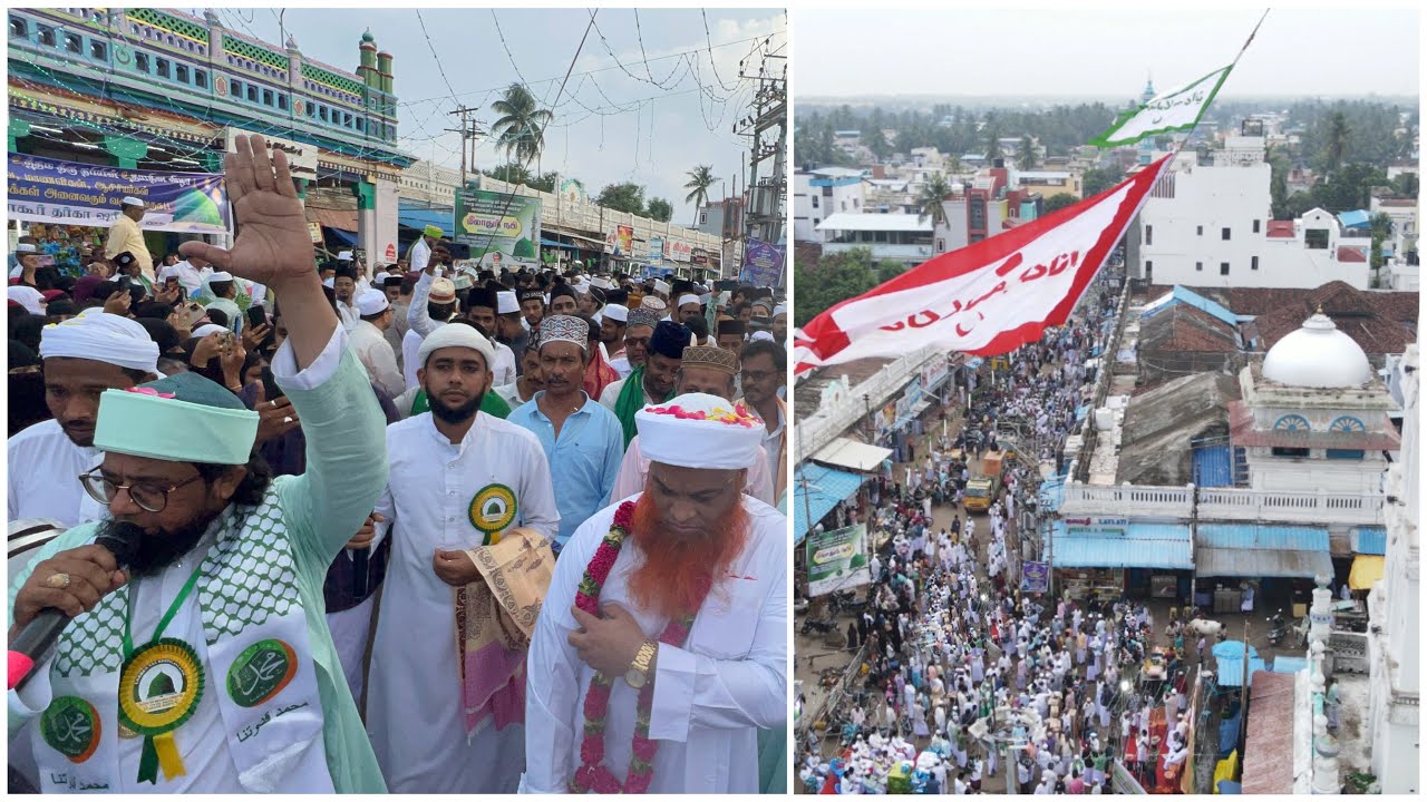 Milad Un Nabi Rally Nagore Dargah Entrance -நாகூரில் மாபெரும் மீலாது ஊர்வலம் 2022