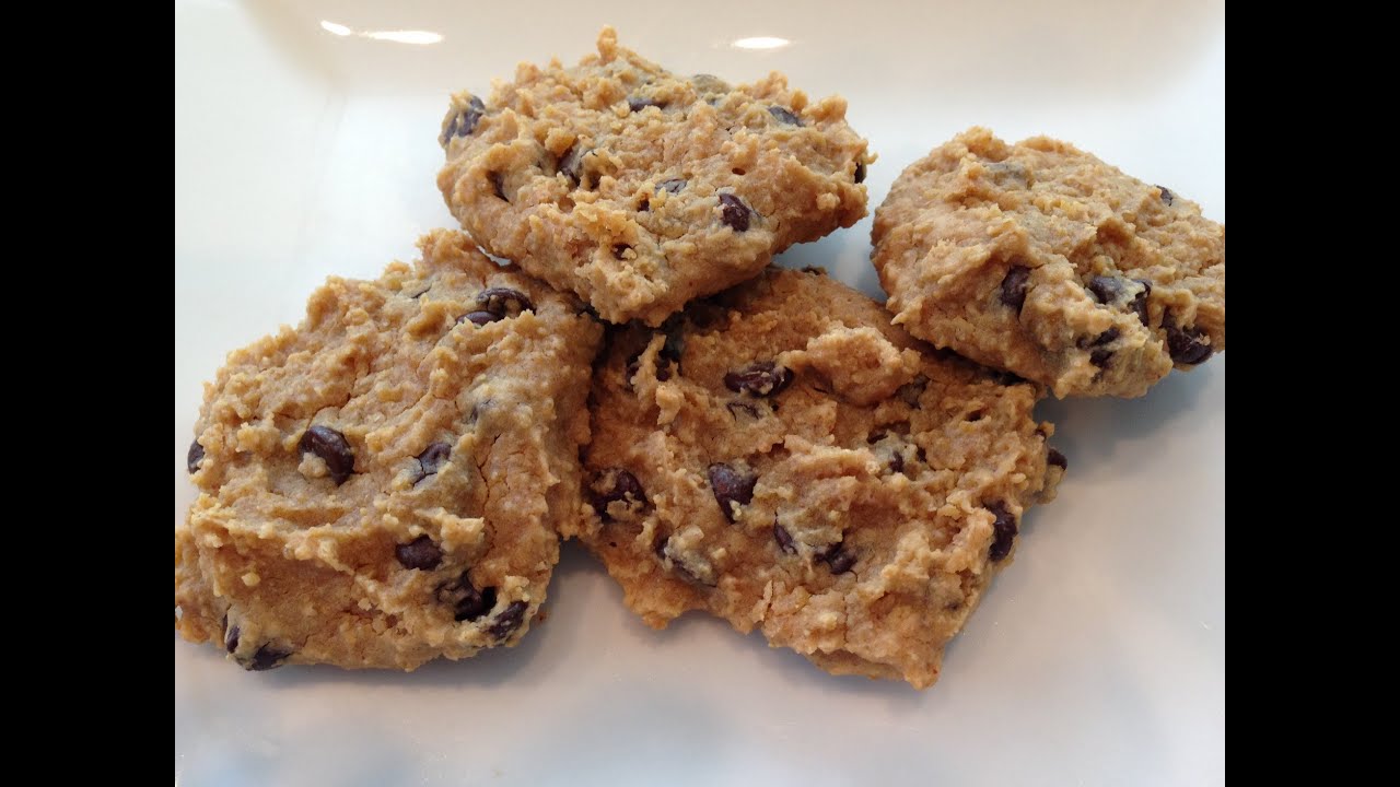 Печенье с арахисовым маслом и шоколадной крошкой из нута - HASfit Печенье с нутом - Печенье с нутом