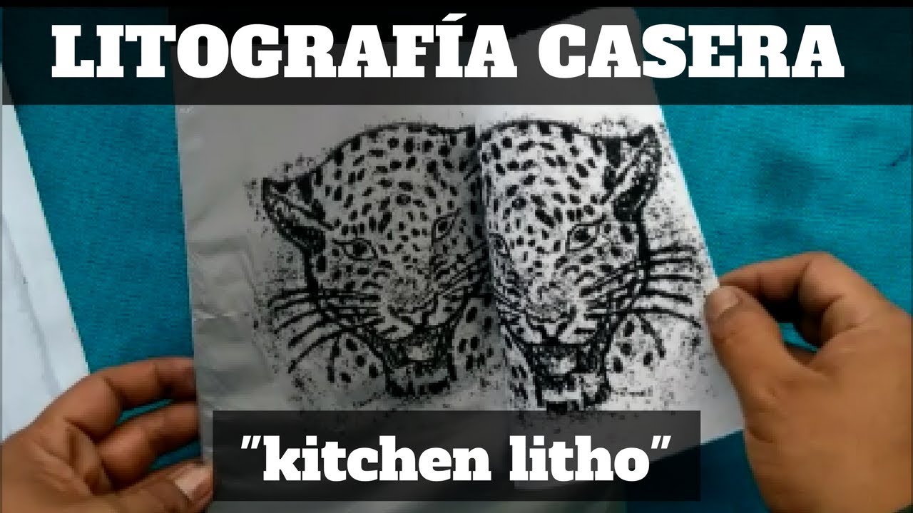 como hacer una LITOGRAFÍA  casera | paso a paso | (litografía de cocina)