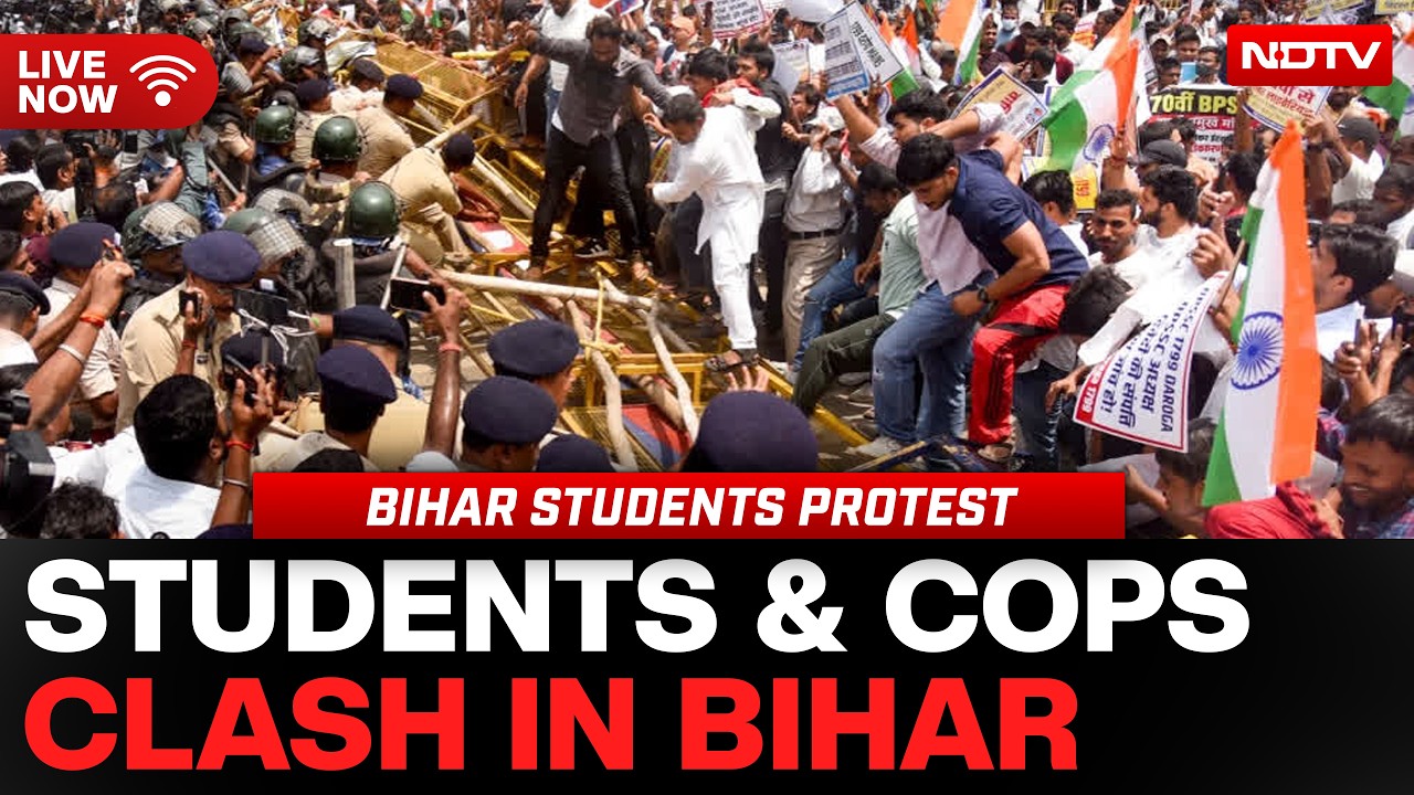 Bihar Student Protests LIVE | Cops, Students Clash During March Demanding Cancellation Of Key Exam