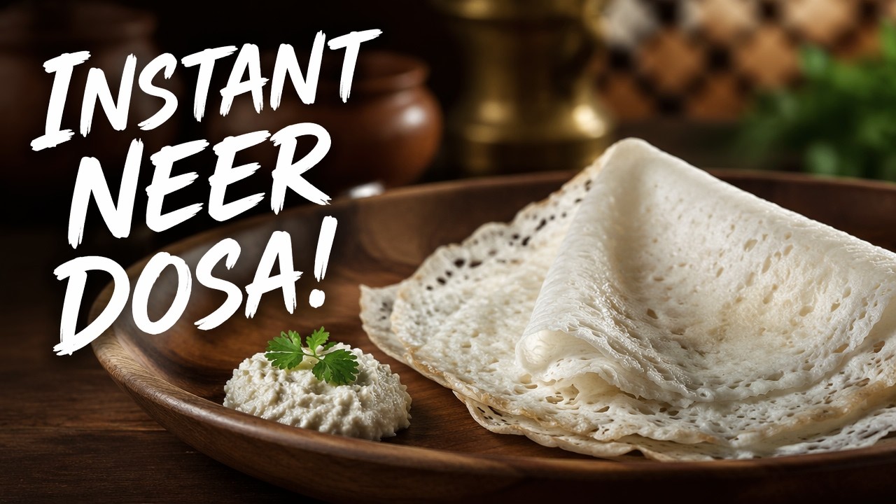 😍🔥No Fermentation Instant Neer Dosa | Soft,Thin & Super Easy! #healthy #easyrecipe  #instant