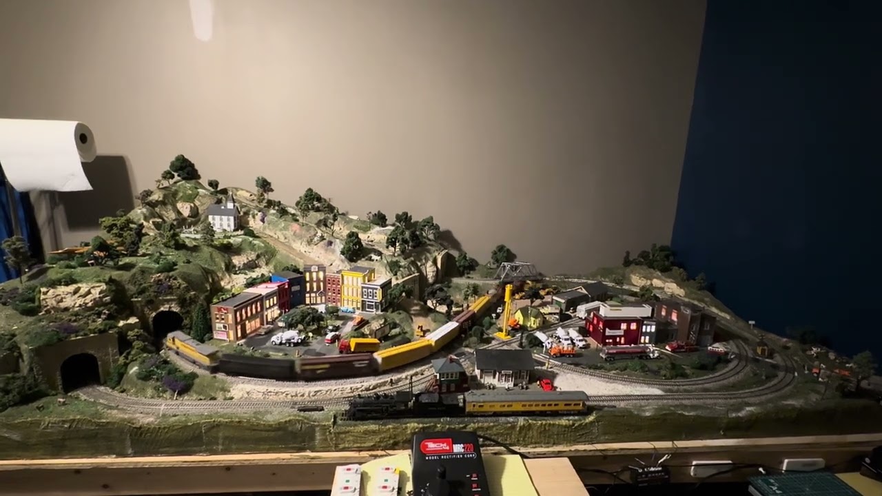 Custom River valley ho scale train layout 